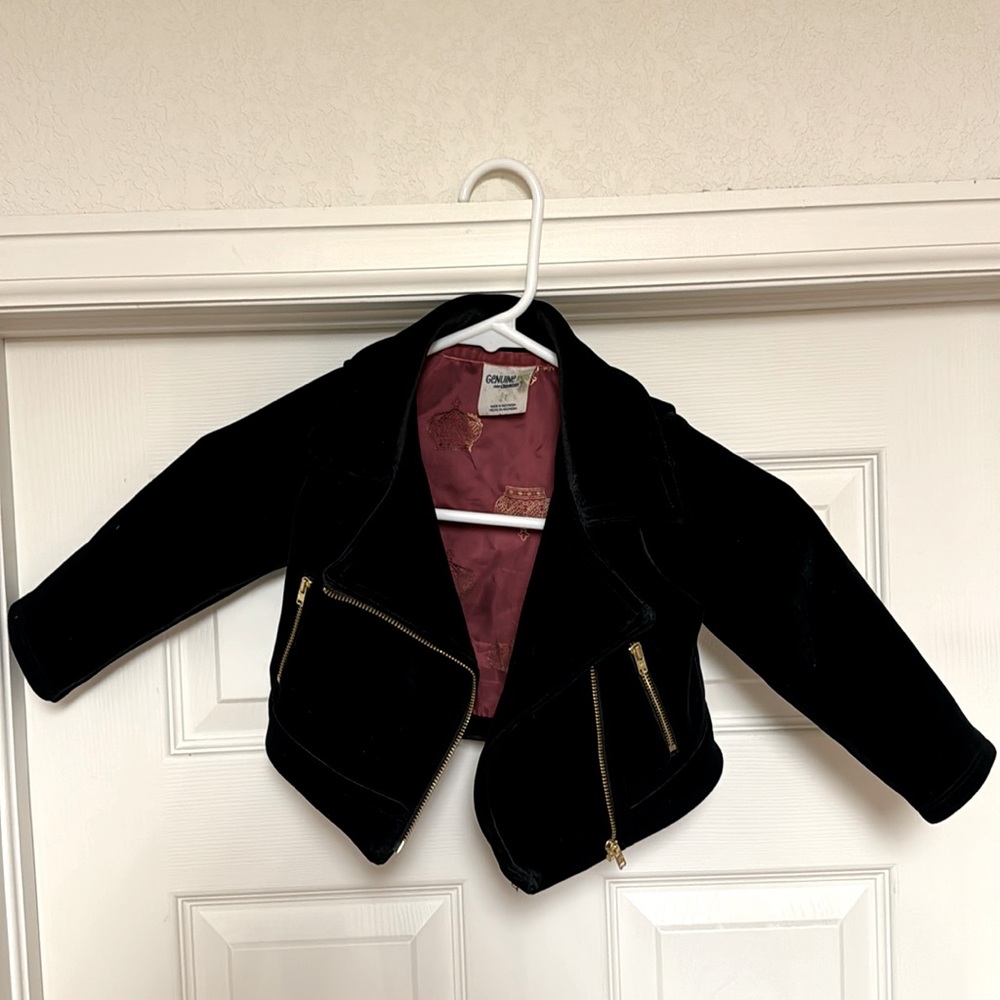 Children’s Black velvet jacket